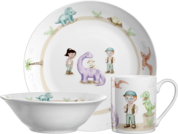 Leonardo Kindergeschirrset Avventura 3-teilig, Dinosaurier