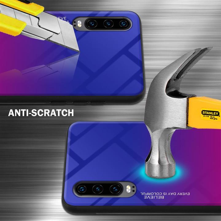 Actual product image Cadorabo TPU 2 colors glass cover (Huawei P30)