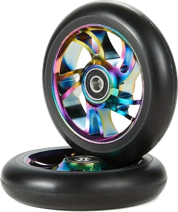Actual product image Graw Jump Ramps 2 Performance Scooter Wheels 100mm, Metallic Colourful