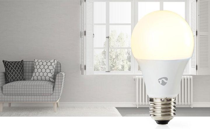 Actual product image Nedis SmartLife Full Colour LED Lamp | Zigbee 3.0 | E27 | 806 lm | 9 W | RGB / Warm to Cool White (E27, 60 W, 806 lm, 1 x, F)