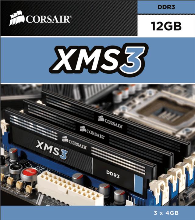 Produktbild Corsair Xms3 (4 x 4GB, 1333 MHz, DDR3-RAM, DIMM)