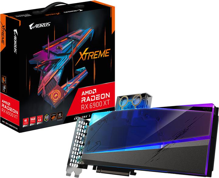 Actual product image Gigabyte AORUS Radeon RX 6900 XT XTREME WATERFORCE WB 16G (16 GB)
