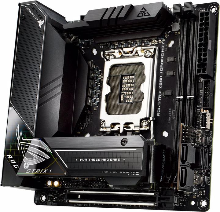 Actual product image ASUS ROG STRIX Z690-I GAMING WIFI (LGA 1700, Intel Z690 (DDR5), Mini-ITX)