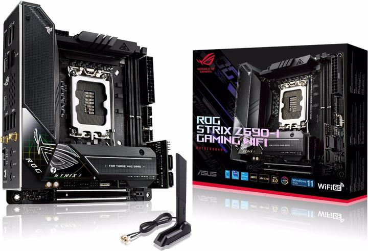 Actual product image ASUS ROG STRIX Z690-I GAMING WIFI (LGA 1700, Intel Z690 (DDR5), Mini-ITX)