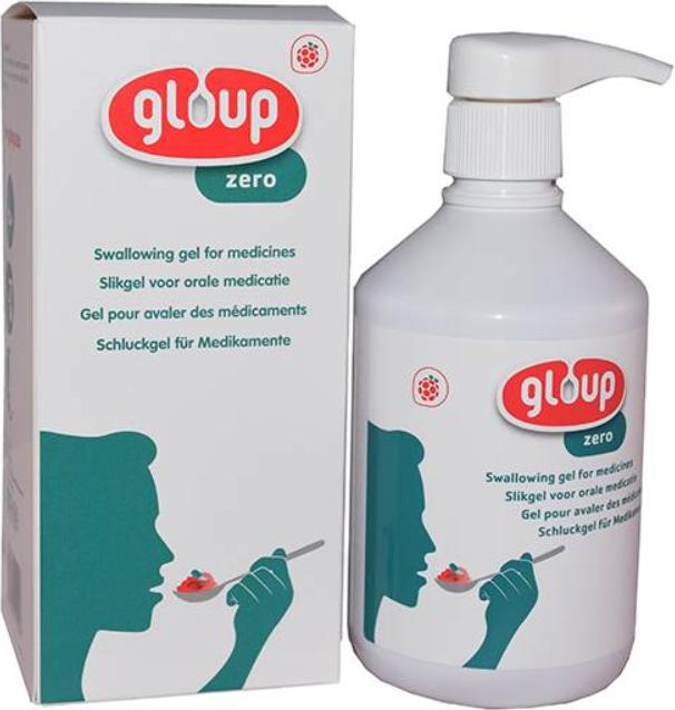 Immagine prodotto Gloup Schluck Gel für Medikamente Zero mit Himbeer-Aroma (1 x, 500 ml, 615 g)