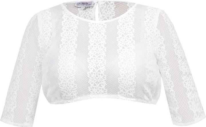 Marjo Dirndl blouse Giorgina-Dalida, half sleeve, white (32)