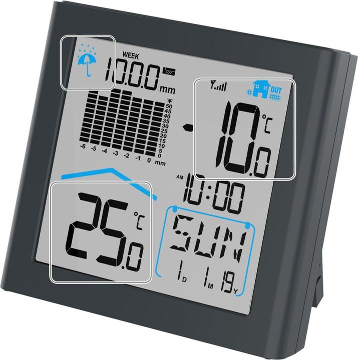 Produktbild Hama Wetterstation Rainy mit Funkregenmesser