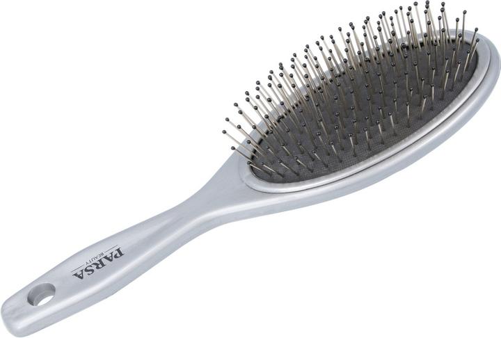 Image du produit Parsa Beauty Parsa Unicolor brosse de poche broches métalliques grande, ovale, grise