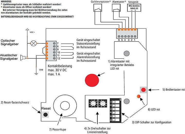 Actual product image Hekatron Radio pushbutton f. Genius radio system 31-500001