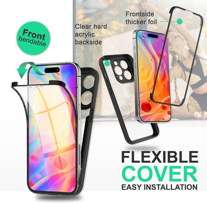 Produktbild Nalia Klare 360 Grad Hybrid Hülle (Apple iPhone 14 Pro Max)