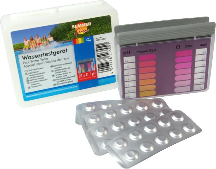 Actual product image Planet Pool pH/chlorine test kit (130 g)