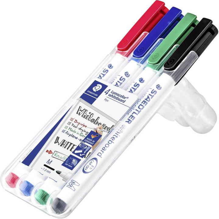 Actual product image Staedtler Lumocolor whiteboard marker 301 (Multicoloured, 1 mm, 4 x)