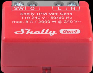 Actual product image Shelly 1PM Mini Gen4 (Heating actuator)