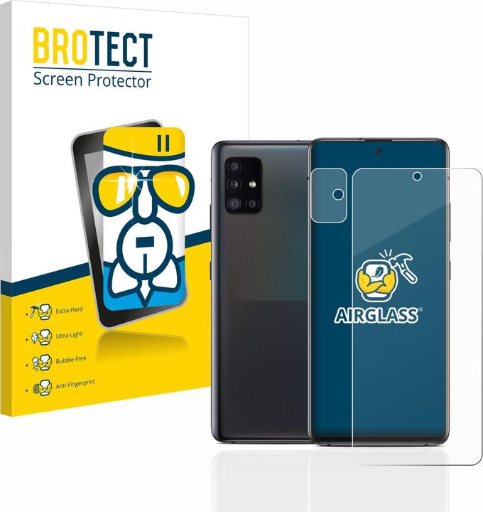 Actual product image BROTECT AirGlass Glass (1 Piece, Samsung Galaxy A51 5G)