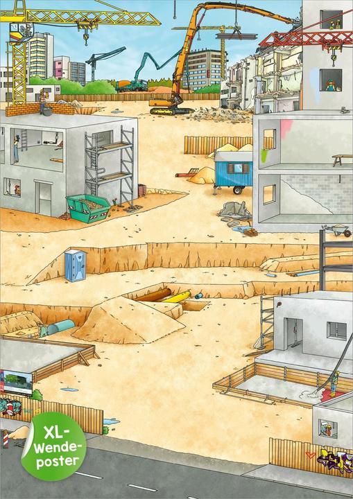 Actual product image My XL sticker poster construction site
