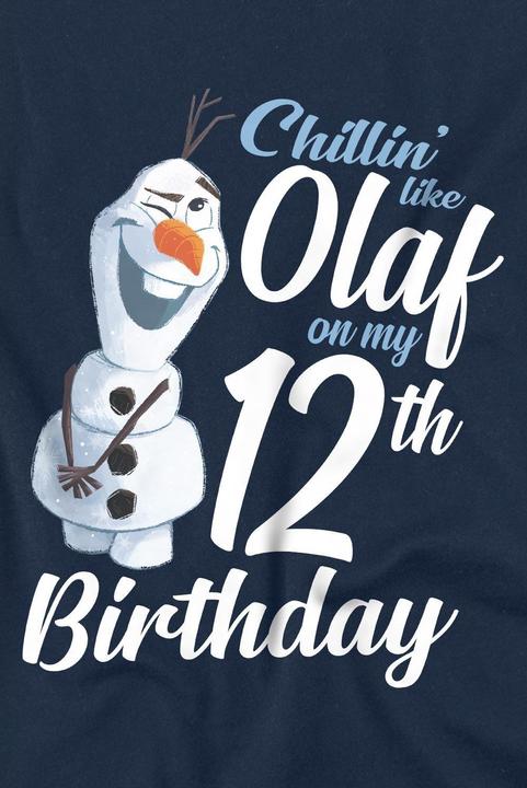 Immagine prodotto Disney Frozen Chillin Like Olaf Maglietta 12° Compleanno Bambini (128)