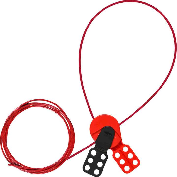 Productafbeelding Brady Safelex universeel kabelvergrendelingssysteem, met 3 m nylon kabel (1 set)