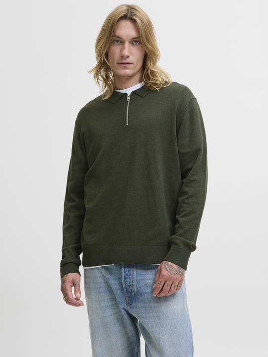 Produktbild Jack & Jones Jjeemil Knit Polo Half Zip Ls Noos (L)
