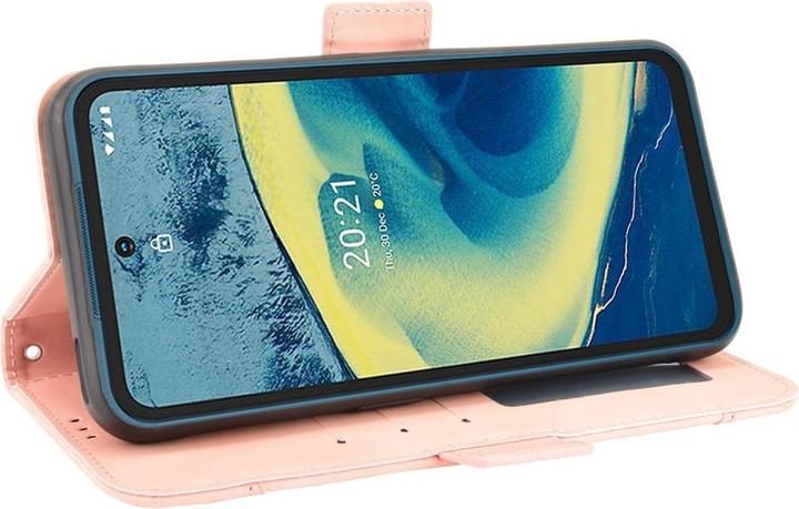 Image du produit Cover-Discount Nokia XR20 - étui avec de nombreuses poches pour cartes rose (Nokia XR20)