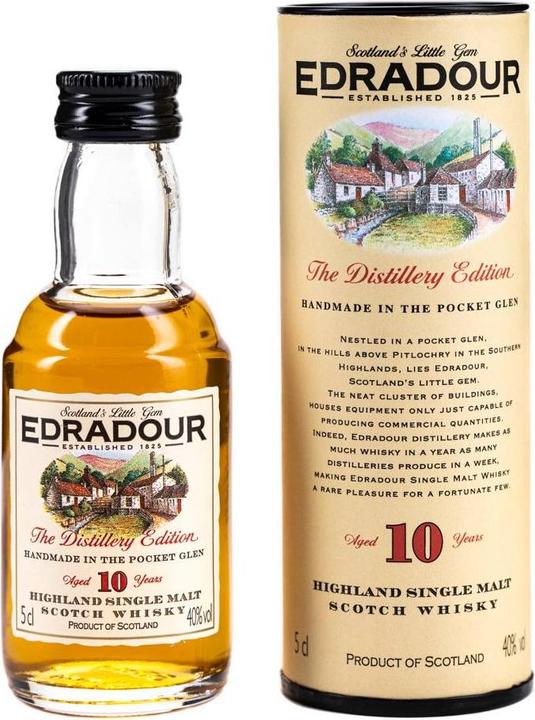 Produktbild Edradour 10 Years Old Singla Malt Scotch Whisky in Zinnbox (Single Malt, Scotch Whisky)