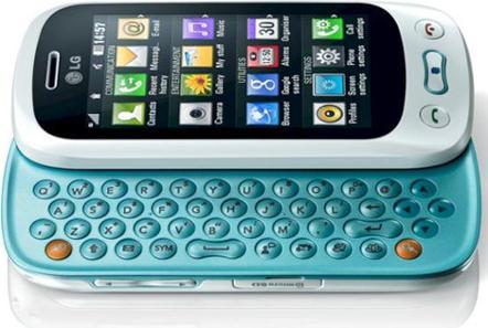 LG GT350 Town - Glossy White/Aqua Blue (56 GB, 3", 2 Mpx)