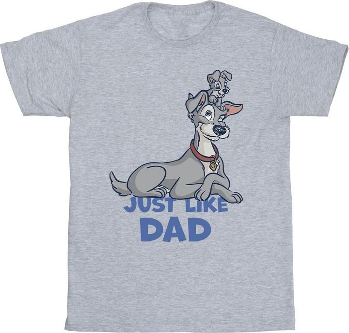 Disney Lady And The Tramp Just Like Dad TShirt (XL)