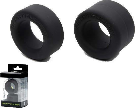 Sport Fucker Soft Silicone Nutt Job Set black (2.50 cm)