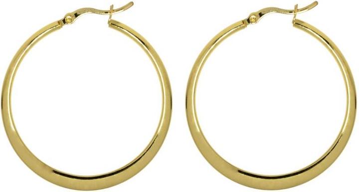 Bijouteria Creolen (Edelstahl, Gold Beschichtung)