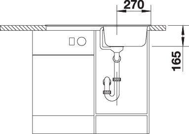 Immagine prodotto Blanco Tipo 45 S (Lavello montato, 86 cm, 50 cm)