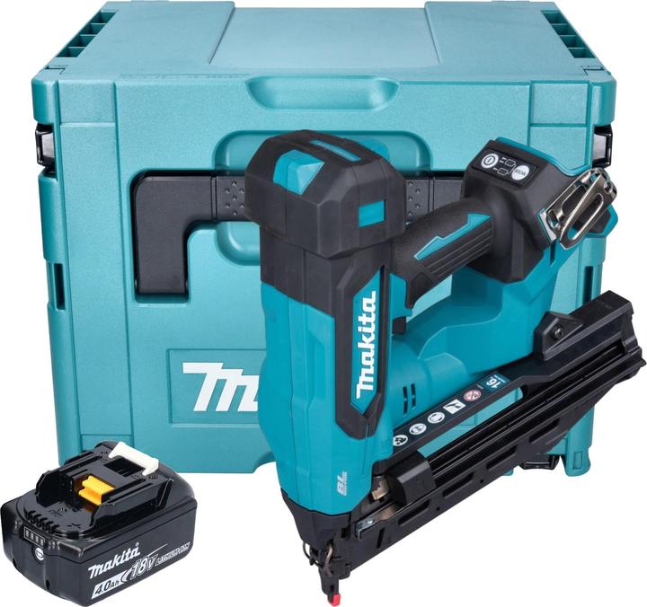 Makita DBN 610 M1J Akku Stauchkopfnagler 18 V 32 - 64 mm Brushless + 1x Akku 4,0 Ah + Makpac - ohne