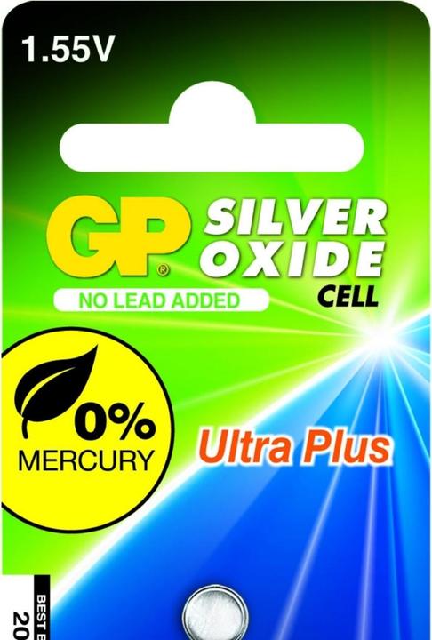 Produktbild GP Batteries GP Uhrenbatterie Silber-Oxid 364 SR621SW 1,55V Low drain 1Stück (1 Stk., SR60, 18 mAh)