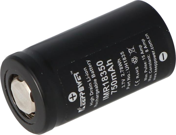 Immagine prodotto Keeppower Akku IMR18350 (1 pz., 18350, 750 mAh)
