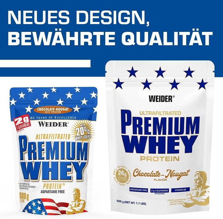 Actual product image Weider Premium Whey Protein (Vanilla, Caramel, 1 pcs., 500 g)