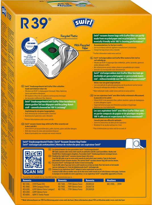 Produktbild Swirl R 39 MicroPor Plus Airspace (1 x)