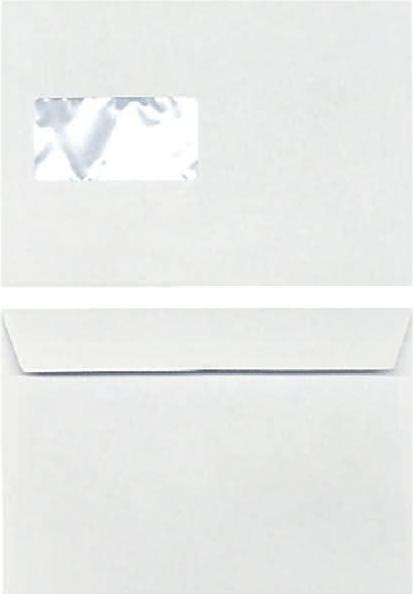 Produktbild Blanke Briefumschläge PlanoJet C5 100g/qm haftklebend Fenster VE=500 Stück hochweiss (C5, 500 x)