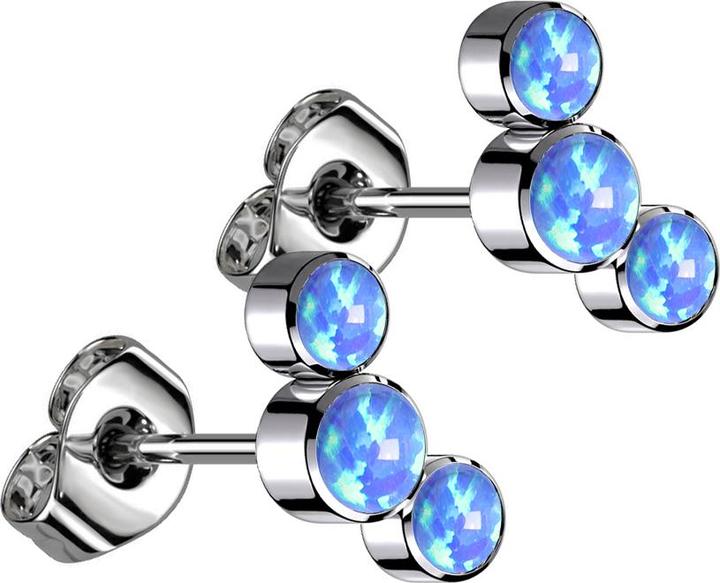 Immagine prodotto Star Piercing Micro Labret Filo interno placcato oro Cuore Germoglio Cristalli Argento (Ottone)