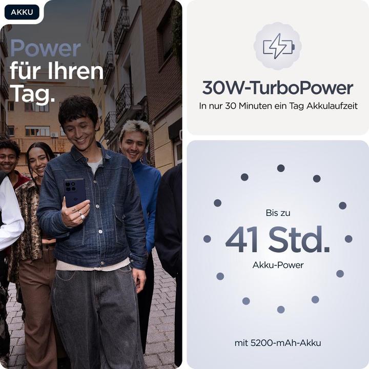 Immagine prodotto Motorola Moto G86 (256 GB, Blu Scuro, 6.67", Doppia SIM, 50 Mpx, 5G)