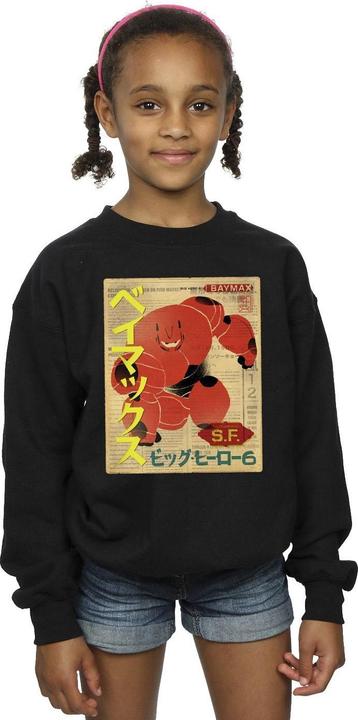 Produktbild Disney Big Hero 6 Baymax Baymax Newspaper Sweatshirt Mädchen (104)