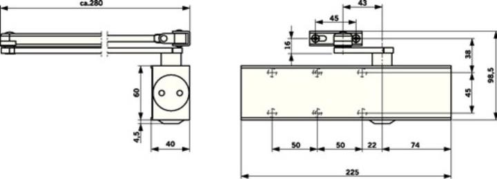 Produktbild Dormakaba TS 73 V (Zimmertür, Indoor)