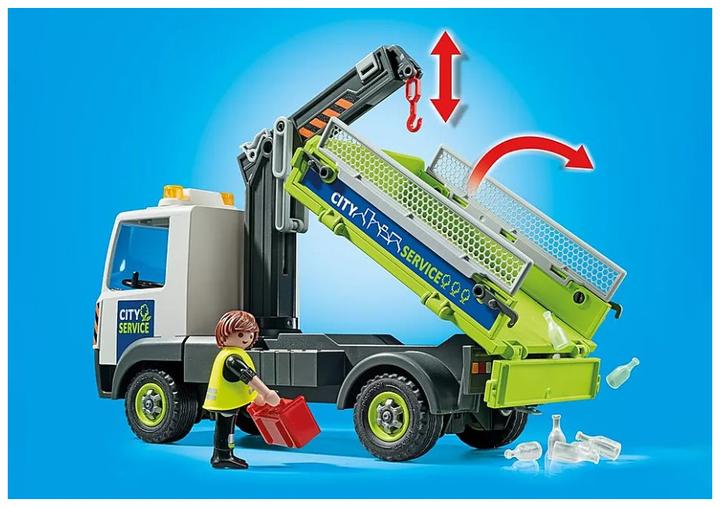 Actual product image Playmobil 71431 Waste glass truck with container (71431, Playmobil City Action)