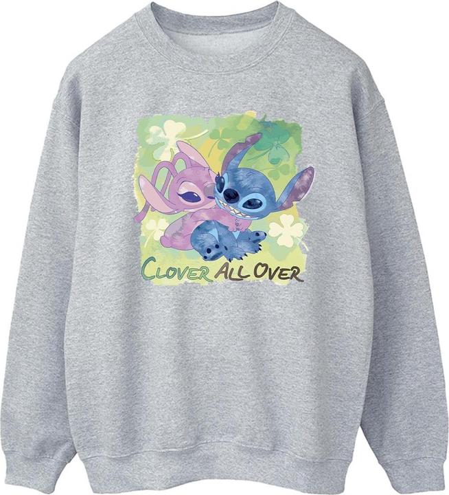 Disney Lilo And Stitch St Patrick's Day Clover Sweatshirt (XL)