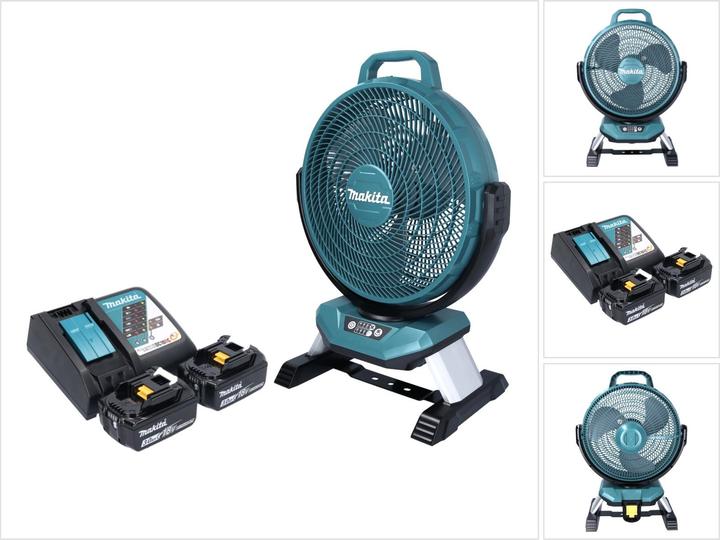 Makita DCF 301 RF Akku Ventilator Lüfter 18 V 33 cm + 2x Akku 3,0 Ah + Ladegerät