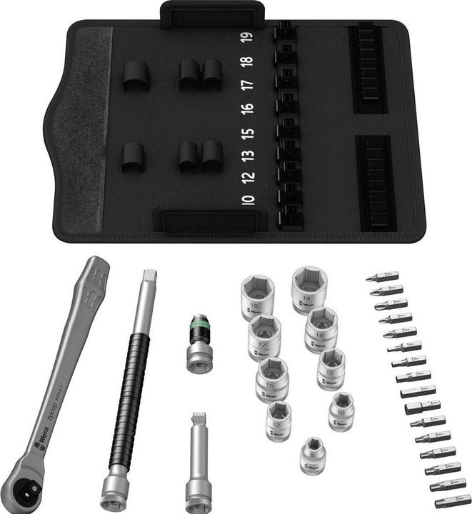 Produktbild Wera 8100 SB 8 Zyklop Metal-Knarrensatz (19 mm, 12 mm, 16 mm, 10  mm, 18 mm, 17 mm, 15 mm, 13 mm)
