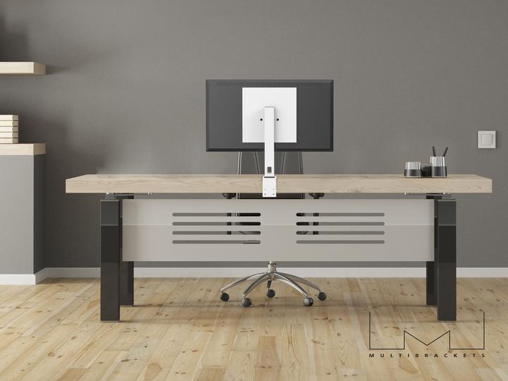 Produktbild Multibrackets Monitorhalter 37 bis 55", weiss, Tragkraft 35 kg (Tisch, 55")