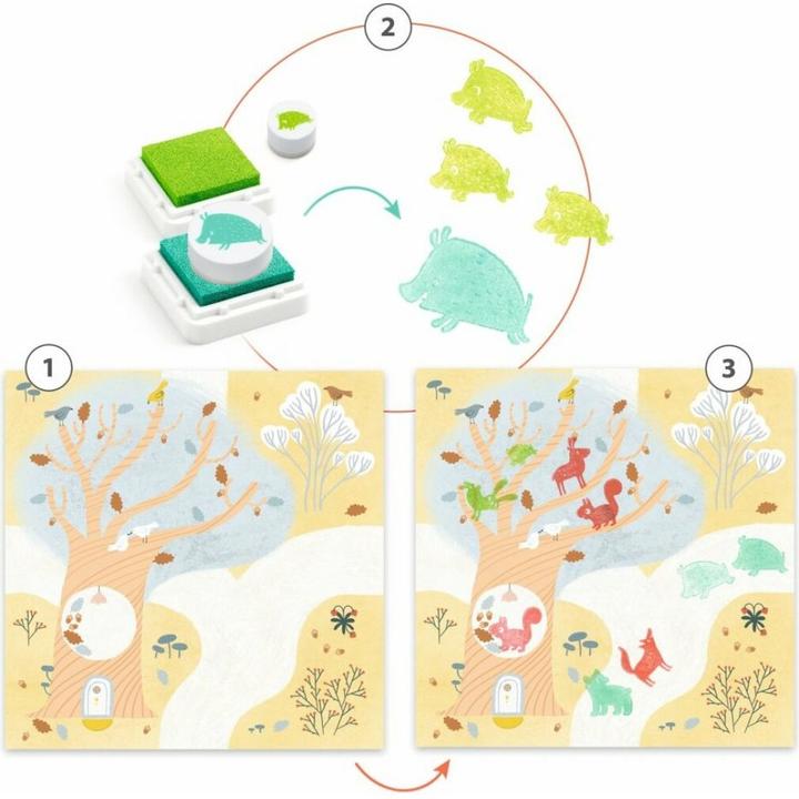 Image du produit Djeco Set de tampons En visite