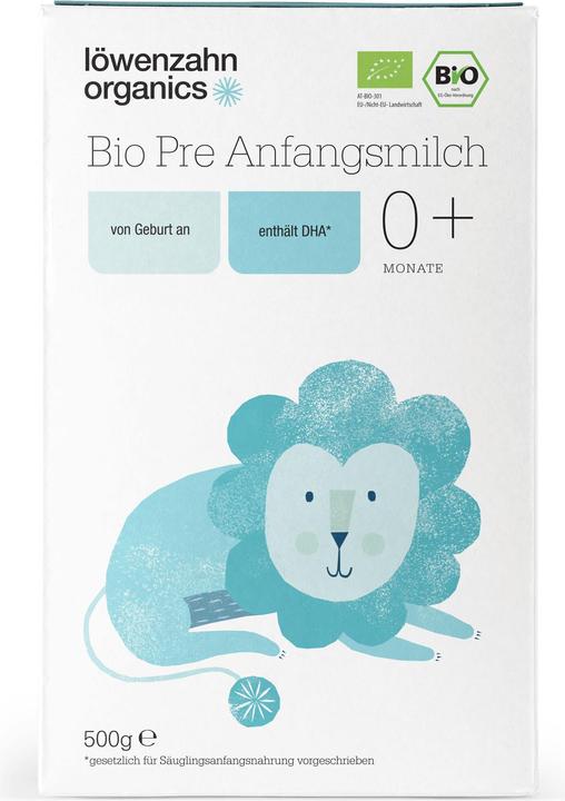 Produktbild Löwenzahn Organics Bio Pre Anfangsmilch (500 g, ab Geburt)
