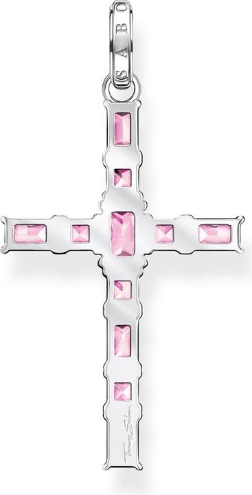 Immagine prodotto Thomas Sabo Ciondolo croce pietre rosa argento (Argento 925)