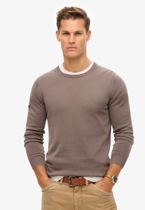 Immagine prodotto Superdry Leichtes Essentials Strick-Sweatshirt mit Rundhalsausschnitt (L)