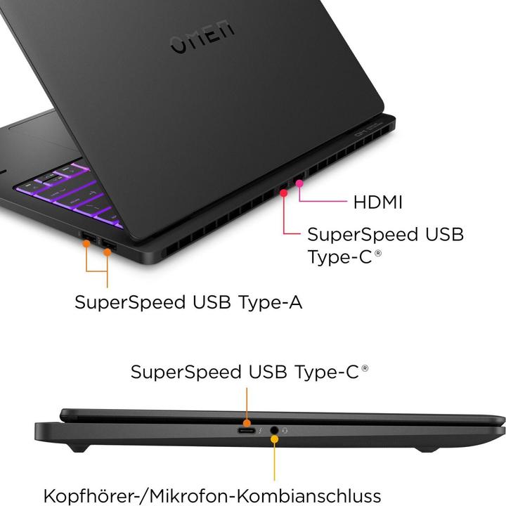 Produktbild HP Omen Transcend 14-fb0175ng (14", Intel Core Ultra 7 155H, 16 GB, 1000 GB, DE)