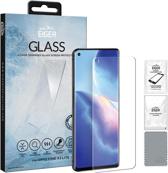 Actual product image Eiger Mountain Glass Clear (1 Piece, Oppo Find X3 Lite)